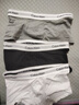 Calvin Klein內(nèi)衣男士ck三條裝提花棉質(zhì)防夾臀低腰平角內(nèi)褲U2664 M 禮物 曬單實(shí)拍圖