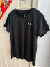 安德瑪（Under Armour）女裝上衣 2026春季新款運動(dòng)服健身訓練快干透氣圓領(lǐng)休閑半袖T恤衫 Tech面料/干爽透氣/拍大一碼 /黑色 M (165/84A) 曬單實(shí)拍圖