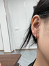 芯奢S999足銀耳環(huán)女士2025新款養耳洞素圈耳圈耳釘純銀設計高級感耳飾 12mm【2只裝】 曬單實(shí)拍圖