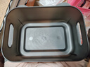 稻草熊車(chē)載收納盒零食玩具雜物收納筐戶(hù)外長(cháng)方形露營(yíng)帶蓋收納箱儲物盒子 黑透【1個(gè)裝】 曬單實(shí)拍圖