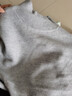 恒源祥高檔新款羊毛衫女半高領(lǐng)短款毛衣寬松顯瘦百搭大碼針織打底衫 半高領(lǐng)-灰色 厚款 L 110-120斤 曬單實(shí)拍圖
