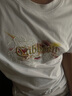 卡賓【金標刺繡】涼感印花短袖T恤男裝25夏新潮流圓領(lǐng)上衣 漂白色12 M 曬單實(shí)拍圖