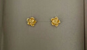 六福珠寶 足金玫瑰花黃金耳釘女款金耳飾 計價(jià) GMG50042 約1.81克 曬單實(shí)拍圖