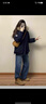 棉致加厚工裝連帽棉服女新款寬松派克服棉衣外套女面包服羽棉襖絨服 黑色【高品質(zhì)】 M 105-125斤 曬單實(shí)拍圖
