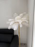 清瑤現代輕奢鴕鳥(niǎo)羽毛裝飾落地燈高級設計師客廳沙發(fā)旁臥室床頭氛圍燈 45根白色羽毛【90*170CM】三色 曬單實(shí)拍圖