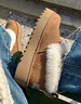 UGG【雙11搶先購】秋季新款女士厚底懶人毛毛鞋 1166733CHE|栗色38 曬單實拍圖