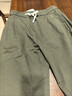 大嘴猴（paul frank）美式潮牌純棉休閑褲男士春秋季寬松直筒運動(dòng)工作彎刀闊腿長(cháng)褲子裝 軍綠色2328H【四季常規款】 XL 【建議135-150斤】 曬單實(shí)拍圖