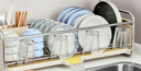 京嚴碗碟瀝水收納架碗筷籃水槽邊碗盤(pán)置物架廚房夾縫窄邊餐具瀝碗架 水槽夾縫專(zhuān)用碗碟架 自動(dòng)瀝水｜臺面收納｜通風(fēng)透氣 曬單實(shí)拍圖