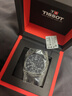 天梭（TISSOT）【官方授權店】速馳系列三眼六針計時(shí)石英男表運動(dòng)時(shí)尚瑞士手表 黑盤(pán)皮帶T116.617.36.052.00 曬單實(shí)拍圖