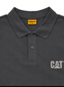 卡特（CAT）短袖POLO衫男士反光印花珠地面料透氣舒適柔軟潮流短T 鐵灰色 L 曬單實(shí)拍圖