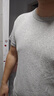 宜而爽【100%全棉 5A抑菌】T恤男士打底短袖汗衫羅紋純棉內衣大碼老頭衫 曬單實(shí)拍圖
