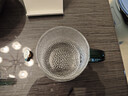 京東京造 玻璃杯 耐熱泡茶水杯子錘紋涼水咖啡杯300ml*2 曬單實(shí)拍圖