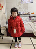 戴維貝拉（DAVE＆BELLA）童羽絨服冬裝男童女童輕薄羽絨服寶寶連帽外衣 曬單實(shí)拍圖