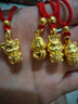 Lossot足金十二生肖猴黃金吊墜3D硬金猴生肖猴年本命年項鏈生日禮物 曬單實(shí)拍圖