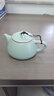 璞器汝窯茶壺單壺家用鋦釘高檔陶瓷冰裂釉功夫茶具配件一人用石瓢壺 曬單實(shí)拍圖