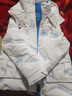 G.DUCKKIDS小黃鴨童女童羽絨服冬季短款兒童衣服冬裝女大童白鴨絨面包服外套 米白色 120 尺碼5~6歲【110-120cm】 曬單實(shí)拍圖