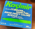 Kasimir卡西米爾直液式丙烯馬克筆軟頭小學(xué)生專(zhuān)用可疊色不透色水彩筆美術(shù)顏料筆畫(huà)筆 開(kāi)學(xué)禮物生日禮物24色 曬單實(shí)拍圖