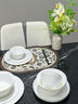 NINE CRANES高檔純白浮雕景德鎮碗具套裝骨瓷家用餐具喬遷送禮輕奢碗盤(pán)整套 60件套裝丨優(yōu)質(zhì)骨瓷浮雕丨高檔錦盒裝 曬單實(shí)拍圖