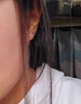 戚小米999足銀星星耳釘女士小巧精致耳環(huán)養耳洞睡覺(jué)不用摘螺絲擰扣耳飾 【999足銀】星星耳釘一對 曬單實(shí)拍圖