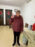 唐致中老年羽絨服女短款新中式國風(fēng)加厚媽媽冬裝老人奶奶太太冬季外套 安可拉紅 2XL 【建議106-120斤】 曬單實(shí)拍圖