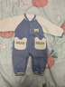 G.duck小黃鴨男寶寶春季帥氣時(shí)髦外套嬰兒a類(lèi)衣服小孩連體衣洋氣棒球服 藍色 80cm 曬單實(shí)拍圖