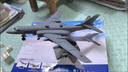 仿真合金戰斗機轟炸炮彈飛機模型兒童軍事航模轟6軍機導彈玩具 轟炸機(送飛行人偶+電池)彩珀 曬單實(shí)拍圖