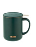 膳魔師（THERMOS）保溫杯400ml帶茶濾男女泡茶咖啡杯中秋國慶節禮物TEMC-400入夜棕 曬單實(shí)拍圖