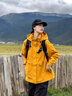 JEEP SPIRIT吉普登山?jīng)_鋒衣女劉亦菲同款徒步防水男女款三合一春秋季防風(fēng)外套 向日葵色【單沖】 單件外套 L 【建議120-145斤】 曬單實(shí)拍圖