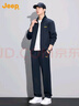 JEEP吉普【兩件套】休閑運動(dòng)套裝男2026春秋一套長(cháng)袖外套休閑褲子男褲 曬單實(shí)拍圖