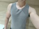有棵樹(shù)（YOUKESHU）德絨蠶絲保暖背心男士無(wú)痕發(fā)熱秋冬上衣內搭無(wú)袖加厚加絨馬甲鉑灰 曬單實(shí)拍圖