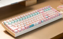 洛斐小翹無(wú)線(xiàn)藍牙機械鍵盤(pán)人體工學(xué)辦公游戲鍵盤(pán)電腦筆記本通用鍵盤(pán)支持熱拔插三模鏈接100鍵鍵盤(pán) 100鍵豆腐色機身+可愛(ài)貓咪鍵帽【三模熱插拔】 曬單實(shí)拍圖