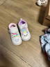 泰蘭尼斯冬季女童面包鞋加絨保暖棉鞋童鞋女寶寶學(xué)步鞋軟底機能鞋白/粉24 曬單實(shí)拍圖