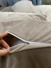 水星系列家紡冬季床上四件套牛奶絨寶寶絨床單被套加絨套防靜電雙面絨親膚裸睡 伊莎-雅灰粉 1.5m床四件套 床單款 200x230cm 曬單實(shí)拍圖