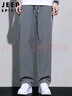 JEEP SPIRIT吉普褲子男春夏季休閑褲男士冰絲薄款運動(dòng)速干寬松直筒闊腿長(cháng)褲 曬單實(shí)拍圖