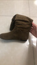 CHARLES&KEITH25冬新品圓頭平底褶皺西部長(cháng)靴堆堆靴CK1-90380177 Brown棕色 35 （225） 曬單實(shí)拍圖