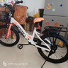 永久（FOREVER）兒童自行車(chē)男女款小孩單車(chē)可折疊腳踏車(chē)4-6-8-10歲輔助輪18寸橙色 曬單實(shí)拍圖