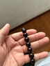 穆百年印度小葉紫檀手串 男女款火焰紋佛珠文玩單圈手鏈 約12mm 曬單實(shí)拍圖
