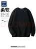 GENIOLAMODE衛(wèi)衣男日系純色休閑圓領(lǐng)套頭上衣寬松舒適百搭長袖 曬單實(shí)拍圖