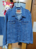 Levi's李維斯情侶同款美式經(jīng)典復古休閑時(shí)尚潮牌修身牛仔夾克外套 中藍色 XL 曬單實(shí)拍圖