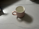 精東家 北歐風(fēng)馬克陶瓷水杯帶蓋勺辦公室茶杯早餐咖啡杯 浪漫粉-310ml 曬單實(shí)拍圖