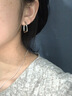 妙奕嘉銀色耳環(huán)女素圈耳飾2025新款中性氣質(zhì)耳釘小眾設計感耳飾生日禮物 方形素圈耳環(huán)【銀色】 一對 曬單實(shí)拍圖