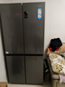 海爾（Haier）冰箱出品統帥560四開(kāi)門(mén)十字對開(kāi)門(mén)雙開(kāi)539升大容量風(fēng)冷無(wú)霜新一級能效變頻Leader電冰箱 家電補貼 【海晶灰539升】大容量囤貨+干濕分儲+黑金凈化 曬單實(shí)拍圖