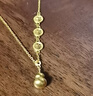 中國珠寶葫蘆福牌黃金項(xiàng)鏈女足金吊墜首飾生日情人節(jié)禮物送媽媽女友老婆 足金福字葫蘆套鏈  【約8.20g】金重多退少補(bǔ) 曬單實(shí)拍圖