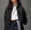 阿迪達斯 （adidas）外套女裝上衣 NEW CN SHIRT JK 休閑新中式提花運動寬松夾克外套 黑色 新中式 2XL 曬單實拍圖
