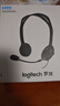 羅技（Logitech）H111 立體聲耳機(jī) 帶麥克風(fēng)話筒 電腦筆記本辦公耳麥 黑色 單個(gè)裝 曬單實(shí)拍圖