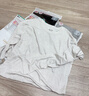 優(yōu)衣庫合作款/女裝HEATTECH EXTRA WARM 混紡圓領(lǐng)T恤/長(cháng)袖478955 478955/30淺米色 M 曬單實(shí)拍圖