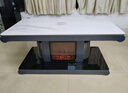 揚子（YANGZI）電暖桌仿真火焰取暖桌語(yǔ)音升降多功能一體茶幾家用客廳烤火桌子電烤桌電熱茶幾 星鉆白|AI語(yǔ)音+3D火焰+滑輪+隱形爐 1.38米 曬單實(shí)拍圖