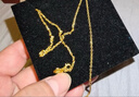 周生生萬(wàn)字鏈黃金項鏈 百搭足金素鏈鎖骨鏈 95490N計價(jià) 45厘米 - 3.87克(含工費100元) 曬單實(shí)拍圖