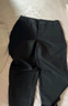逸陽(yáng)九分小直筒褲女2025年秋季新款煙管西裝褲子十分 黑色-常規 28 曬單實(shí)拍圖