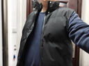 逐夢(mèng)顏（ZHUMENGYAN）絲棉衣馬甲男秋冬立領(lǐng)絲棉服坎肩保暖絲棉襖休閑時(shí)尚百搭情侶絲棉 黑色【升級品質(zhì)馬甲】 XL 曬單實(shí)拍圖